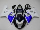 Preisgünstige Suzuki GSXR 600/750 Motorrad Verkleidung 2004-2005 - Weiss Blau Schwarz