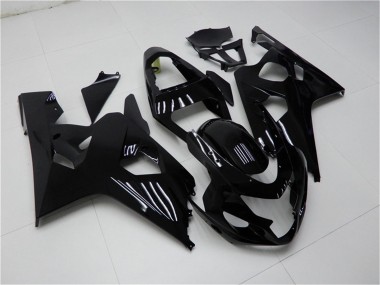 Preisgünstige Suzuki GSXR 600/750 Motorrad Verkleidung 2004-2005 - Glanzendes Schwarz