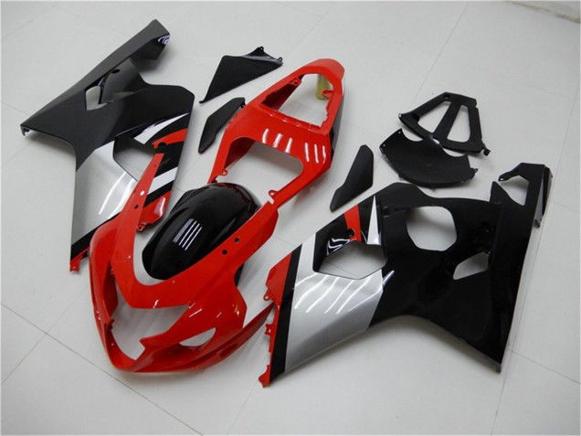 Preisgünstige Suzuki GSXR 600/750 Motorrad Verkleidung 2004-2005 - Rot Silber Schwarz