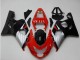 Preisgünstige Suzuki GSXR 600/750 Motorrad Verkleidung 2004-2005 - Rot Silber Schwarz