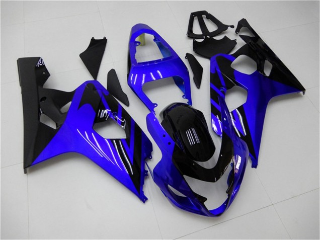 Preisgünstige Suzuki GSXR 600/750 Motorrad Verkleidung 2004-2005 - Blau Glanzendes Schwarz