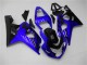 Preisgünstige Suzuki GSXR 600/750 Motorrad Verkleidung 2004-2005 - Blau Glanzendes Schwarz