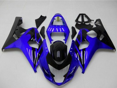 Preisgünstige Suzuki GSXR 600/750 Motorrad Verkleidung 2004-2005 - Blau Glanzendes Schwarz