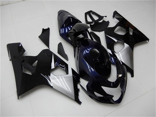 Preisgünstige Suzuki GSXR 600/750 Motorrad Verkleidung 2004-2005 - Glanzendes Schwarz Silber Blau