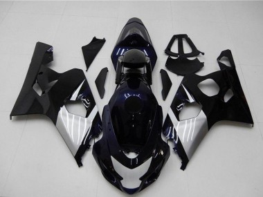 Preisgünstige Suzuki GSXR 600/750 Motorrad Verkleidung 2004-2005 - Glanzendes Schwarz Silber Blau
