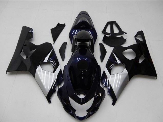 Preisgünstige Suzuki GSXR 600/750 Motorrad Verkleidung 2004-2005 - Glanzendes Schwarz Silber Blau