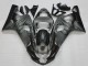 Preisgünstige Suzuki GSXR 600/750 Motorrad Verkleidung 2004-2005 - Grau Schwarz Flamme
