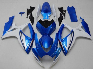 Preisgünstige Suzuki GSXR 600/750 Motorrad Verkleidung 2006-2007 - Weiss Blau