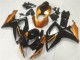 Preisgünstige Suzuki GSXR 600/750 Motorrad Verkleidung 2006-2007 - Orange Glanzendes Schwarz