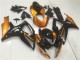 Preisgünstige Suzuki GSXR 600/750 Motorrad Verkleidung 2006-2007 - Orange Glanzendes Schwarz