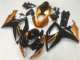 Preisgünstige Suzuki GSXR 600/750 Motorrad Verkleidung 2006-2007 - Orange Glanzendes Schwarz