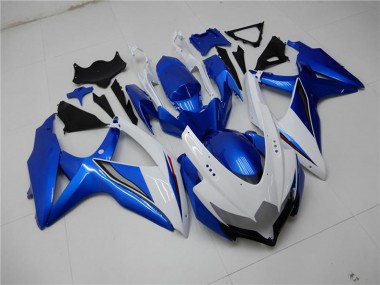 Preisgünstige Suzuki GSXR 600/750 Motorrad Verkleidung 2008-2010 - Weiss Blau
