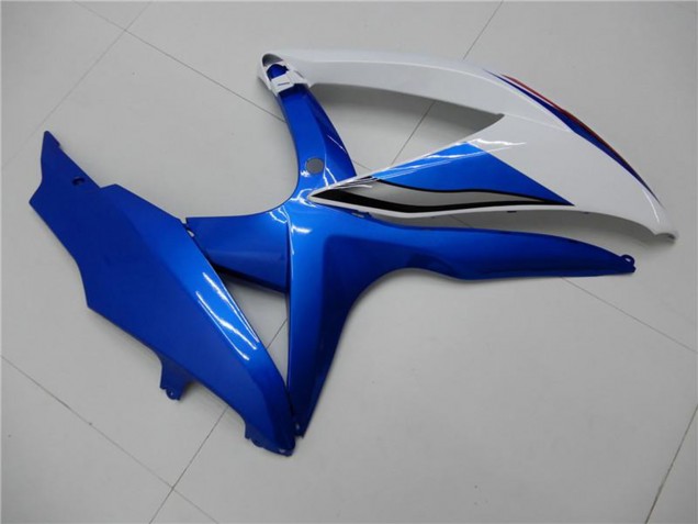 Preisgünstige Suzuki GSXR 600/750 Motorrad Verkleidung 2008-2010 - Weiss Blau