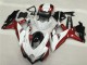 Preisgünstige Suzuki GSXR 600/750 Motorrad Verkleidung 2008-2010 - Weiss Rot Glanzendes Schwarz