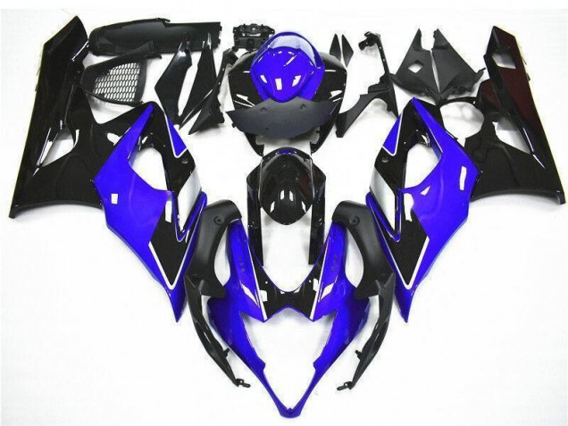 Preisgünstige Suzuki GSXR 1000 Motorrad Verkleidung Kit 2005-2006 - Blau Schwarz