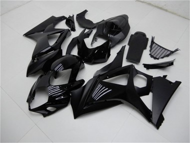 Preisgünstige Suzuki GSXR 1000 Motorrad Verkleidung 2007-2008 - Glanzendes Schwarz Matt Schwarz Kein Aufkleber
