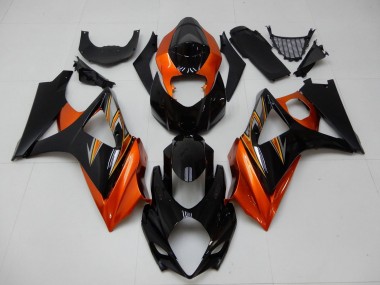 Preisgünstige Suzuki GSXR 1000 Motorrad Verkleidung 2007-2008 - Orange Schwarz