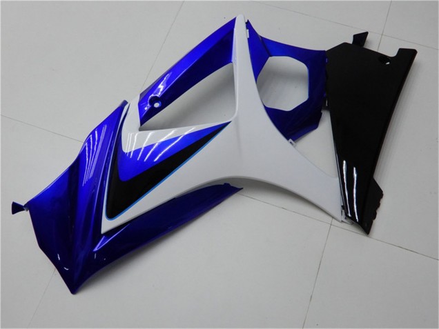 Preisgünstige Suzuki GSXR 1000 Motorrad Verkleidung 2007-2008 - Weiss Blau Schwarz Kein Aufkleber
