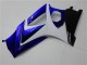 Preisgünstige Suzuki GSXR 1000 Motorrad Verkleidung 2007-2008 - Weiss Blau Schwarz Kein Aufkleber