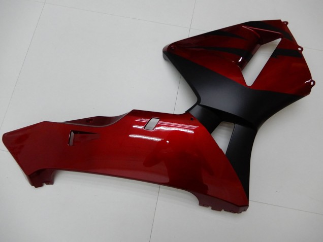 Preisgünstige Honda CBR600RR Motorrad Verkleidung 2003-2004 - Rot Matt Schwarz Streifen