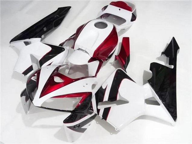 Preisgünstige Honda CBR600RR Motorrad Verkleidungen Kit 2005-2006 - Weiss Rot Schwarz