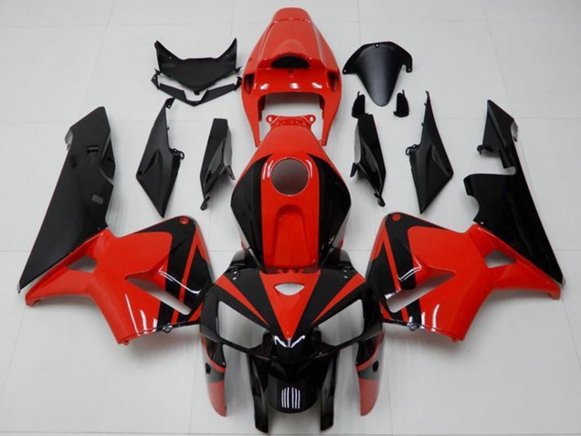 Preisgünstige Honda CBR600RR Abs Verkleidungen 2005-2006 - Rot Schwarz