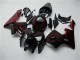 Preisgünstige Honda CBR600RR Motorrad Verkleidung Kit 2005-2006 - Glanzendes Schwarz Rot Flamme