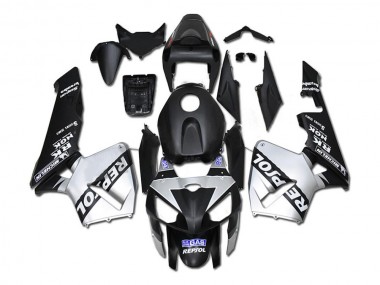 Preisgünstige Honda CBR600RR Motorrad Verkleidung 2005-2006 - Schwarz Silber Repsol