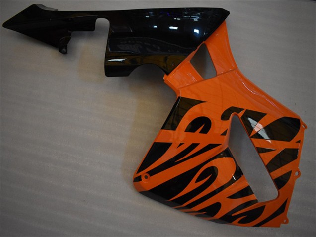 Preisgünstige Honda CBR600RR Motorrad Verkleidung 2005-2006 - Orange Schwarz Flamme