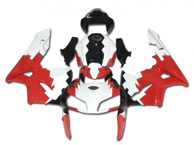 Preisgünstige Honda CBR600RR Motorrad Verkleidung 2005-2006 - Weiss Rot Schwarz