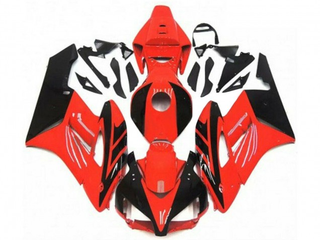 Preisgünstige Honda CBR1000RR Motorrad Verkleidung 2004-2005 - Rot Glanzendes Schwarz