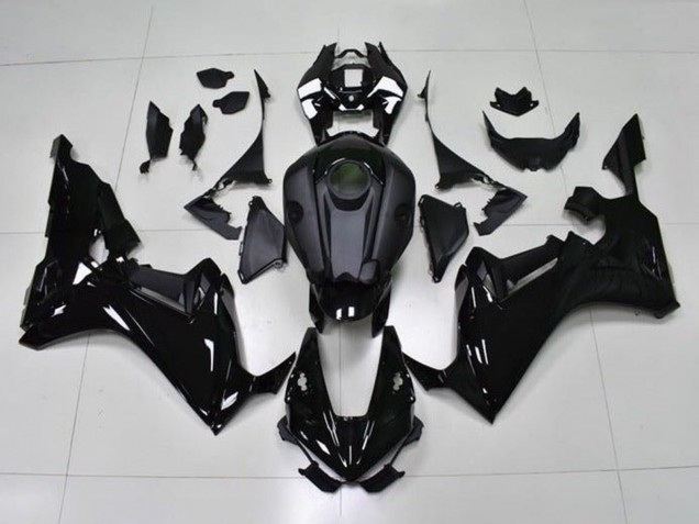 Preisgünstige Honda CBR1000RR Motorrad Verkleidung 2017-2023 - Glanzendes Schwarz Matt Schwarz