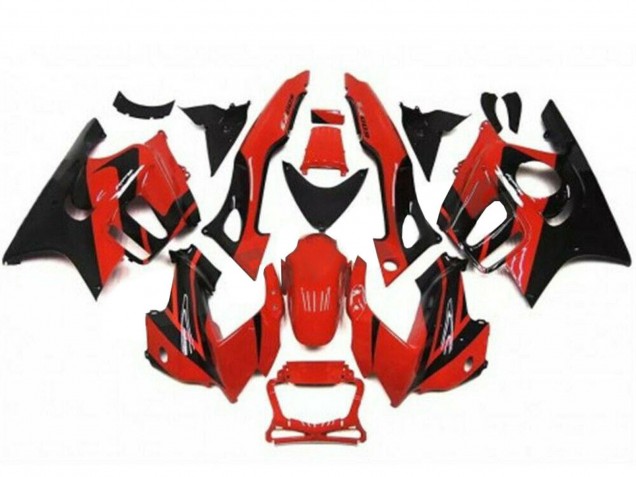 Preisgünstige Honda CBR600 F3 Motorrad Verkleidung Kit 1995-1996 - Rot Glanzendes Schwarz