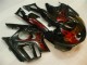 Preisgünstige Honda CBR600 F3 Motorrad Verkleidung 1995-1996 - Glanzendes Schwarz Rot Flamme