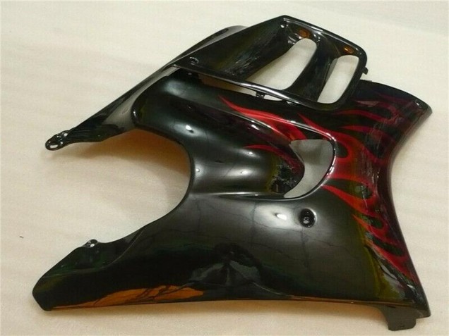 Preisgünstige Honda CBR600 F3 Motorrad Verkleidung 1995-1996 - Glanzendes Schwarz Rot Flamme