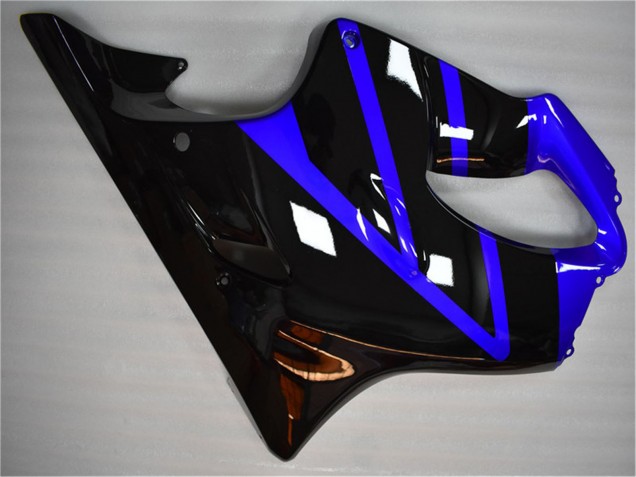 Preisgünstige Honda CBR600 F4i Motorrad Verkleidung Kit 2004-2007 - Blau Glanzendes Schwarz
