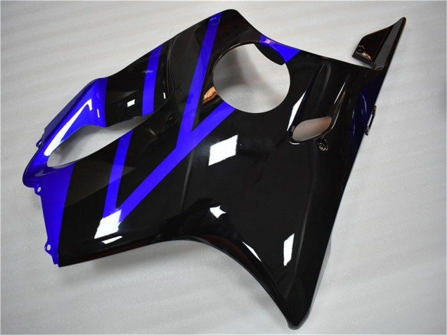 Preisgünstige Honda CBR600 F4i Motorrad Verkleidung Kit 2004-2007 - Blau Glanzendes Schwarz