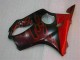 Preisgünstige Honda CBR600 F4i Motorrad Verkleidung 2004-2007 - Glanzendes Schwarz Rot Flamme