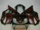 Preisgünstige Honda CBR600 F4i Motorrad Verkleidung 2004-2007 - Glanzendes Schwarz Rot Flamme