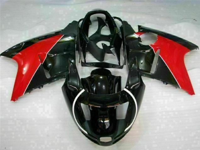 Preisgünstige Honda CBR1100XX Blackbird Motorrad Verkleidung 1996-2007 - Rot Glanzendes Schwarz