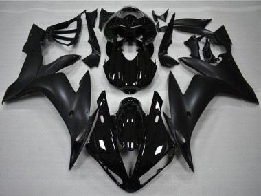 Preisgünstige Yamaha YZF R1 Motorrad Verkleidung 2004-2006 - Glanzendes Schwarz Matt Schwarz
