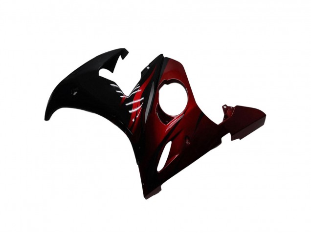 Preisgünstige Yamaha YZF R6 Motorrad Verkleidung Kit 2003-2004 - Glanzendes Schwarz Rot