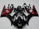 Preisgünstige Yamaha YZF R6 Motorrad Verkleidung Kit 2003-2004 - Glanzendes Schwarz Rot