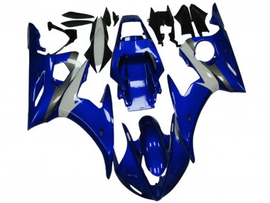Preisgünstige Yamaha YZF R6 Motorrad Verkleidung 2003-2004 - Blau Weiss