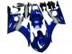 Preisgünstige Yamaha YZF R6 Motorrad Verkleidung 2003-2004 - Blau Weiss