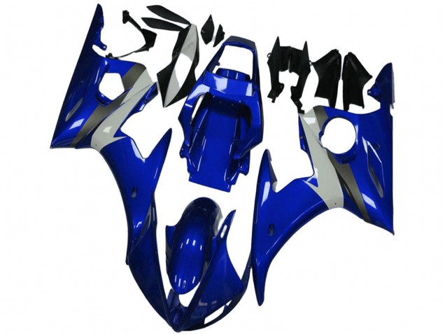 Preisgünstige Yamaha YZF R6 Motorrad Verkleidung 2003-2004 - Blau Weiss