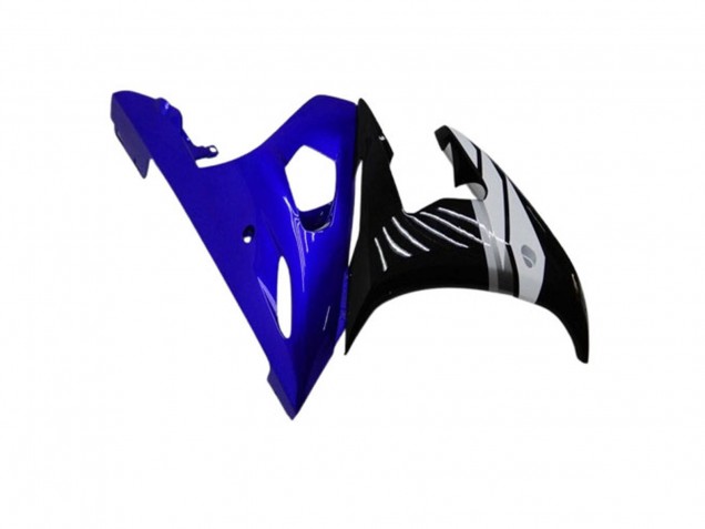 Preisgünstige Yamaha YZF R6 Motorrad Verkleidung 2003-2004 - Blau Weiss Glanzendes Schwarz