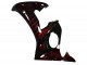 Preisgünstige Yamaha YZF R6 Motorrad Verkleidung 2003-2004 - Glanzendes Schwarz Rot Flamme