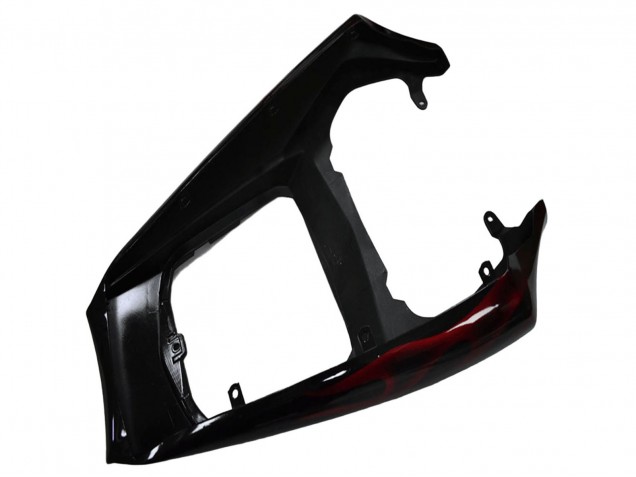 Preisgünstige Yamaha YZF R6 Motorrad Verkleidung 2003-2004 - Glanzendes Schwarz Rot Flamme