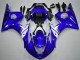 Preisgünstige Yamaha YZF R6 Motorrad Verkleidung 2003-2004 - Blau Weiss